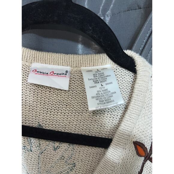 Ugly Halloween Sweater Vest Vintage Fall Pumpkins Size Large - Picture 2 of 3